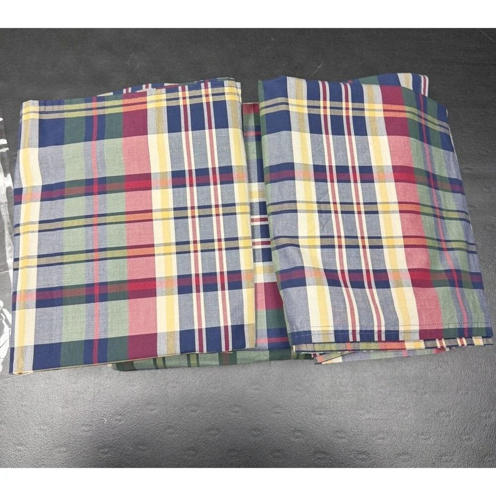 Lauren Ralph Lauren Wilson Plaid King Duvet Cover + 2 King Shams